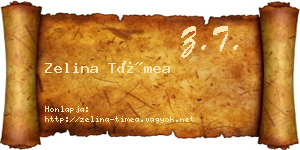 Zelina Tímea névjegykártya